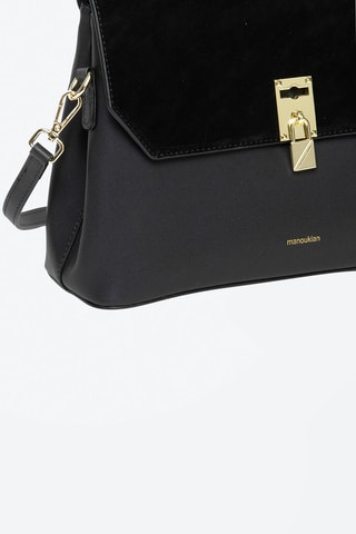 Borsa a mano in pelle Ninon - Nero