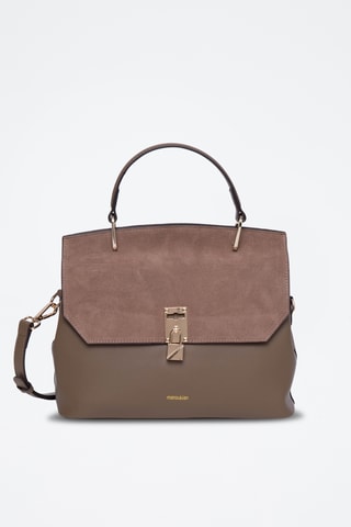 Borsa a mano in pelle Ninon - Marrone