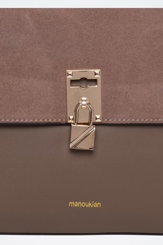 Borsa a mano in pelle Ninon - Marrone