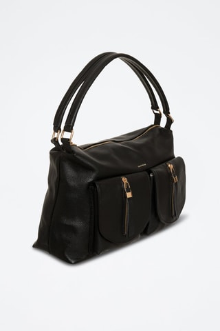 Borsa a mano in pelle Jeanne - Nero