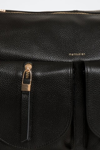 Borsa a mano in pelle Jeanne - Nero