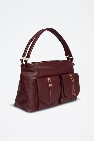 Borsa a mano in pelle Jeanne - Viola