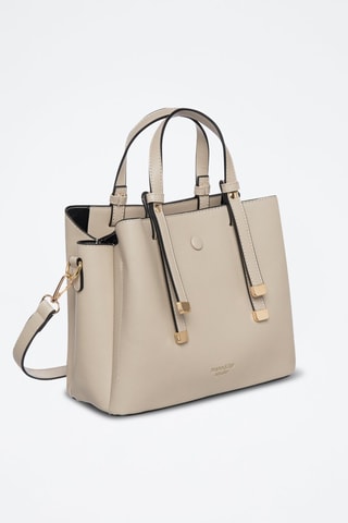 Borsa a tracolla intrecciata Vera - Taupe