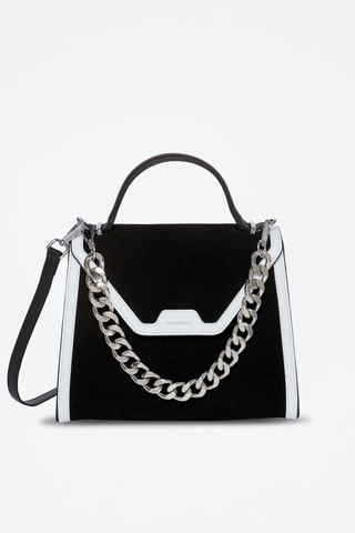 Borsa a mano in pelle Kaly - Nero