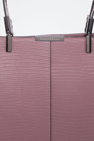 Borsa a mano in crosta di pelle Tootsie - Viola