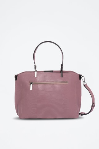 Borsa a mano in crosta di pelle Tootsie - Viola