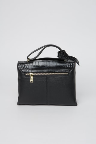 Borsa a mano in pelle Olga - Nero