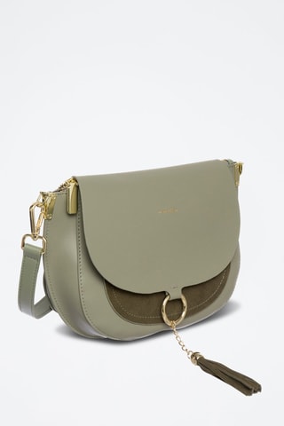 Borsa a tracolla in pelle Ashley - Verde