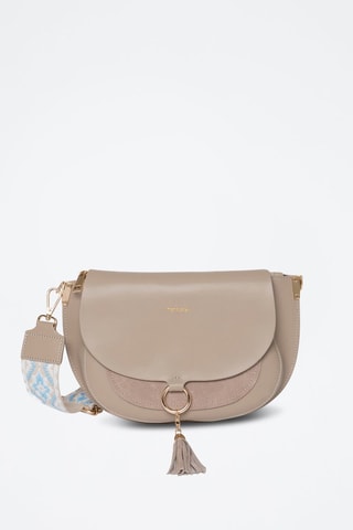 Borsa a tracolla in pelle Ashley - Taupe