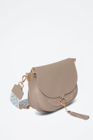 Borsa a tracolla in pelle Ashley - Taupe