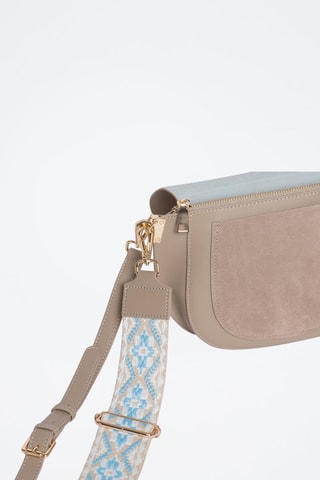 Borsa a tracolla in pelle Ashley - Taupe