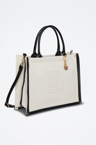 Sac à main Anaïs - Blanc et noir