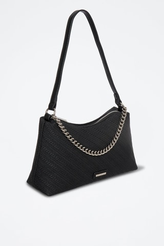 Borsa a spalla Zelie - Nero e argentato