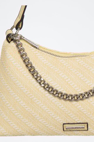 Borsa a spalla Zelie - Giallo e argentato