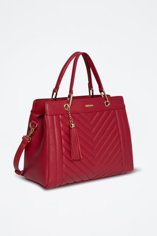 Borsa a mano in pelle Beaumont - Rosso