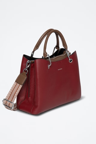 Borsa a tracolla in pelle Candice - Bordeaux