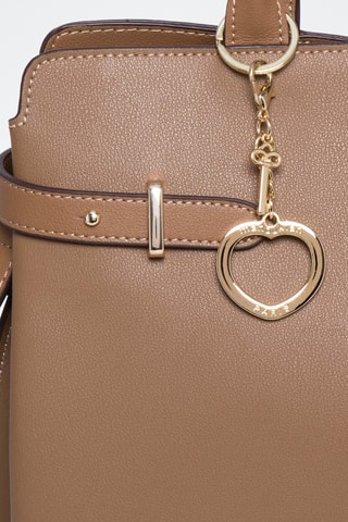 Borsa a mano in crosta di pelle Vanda - Marrone