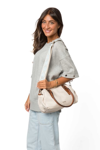 Borsa a spalla Tamar - Ecrù