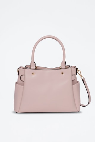 Borsa a mano in crosta di pelle Naila - Nude