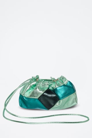 Borsa a tracolla Tina - Nero, blu e verde