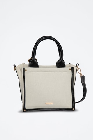 Sac à main Lison - Blanc et noir