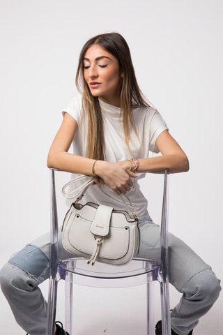 Borsa a tracolla Tricia - Bianco e dorato