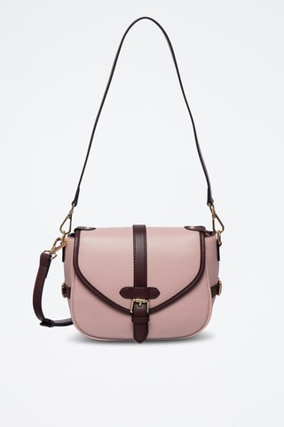 Borsa a spalla in pelle Alize - Nude