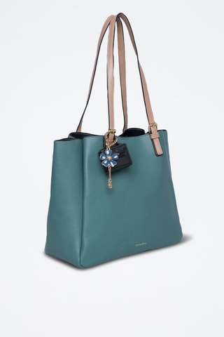 Borsa a spalla Ricci  - Beige e blu