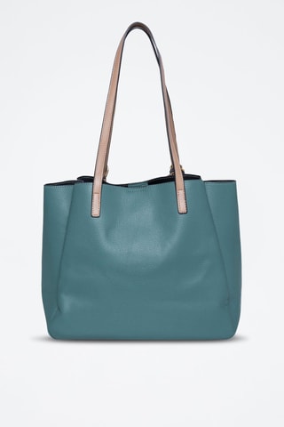 Borsa a spalla Ricci  - Beige e blu