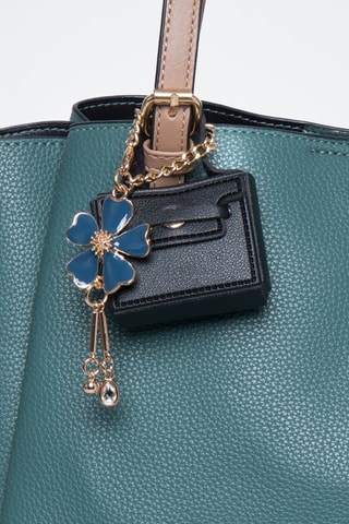 Borsa a spalla Ricci  - Beige e blu