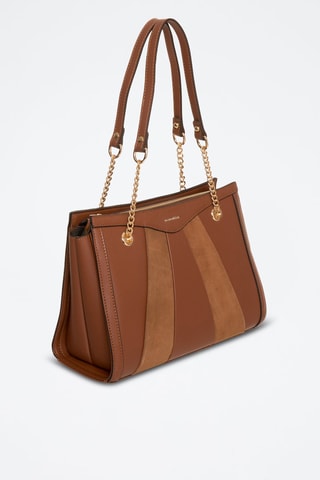 Borsa a spalla in pelle Ornella C - Marrone