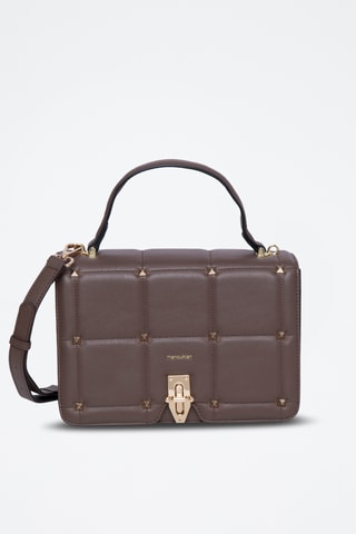 Borsa a tracolla in pelle Peline - Marrone