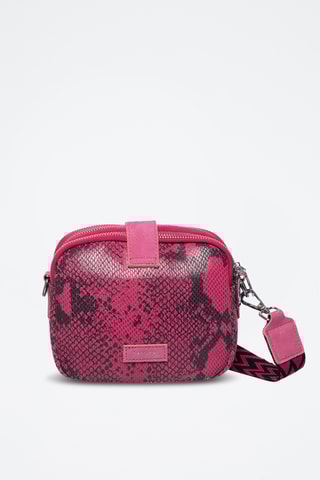 Borsa a tracolla in pelle Parker - Fucsia