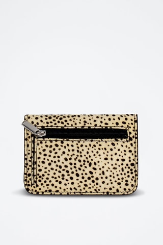 Portamonete in pelle Lorinda - Beige