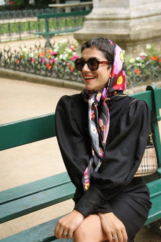 Foulard Ocelia - Rosso e giallo