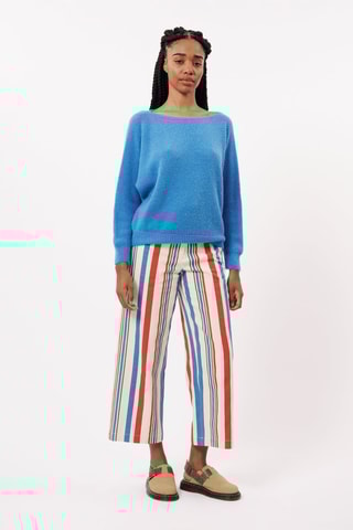 Maglia in alpaca e lana Sylvie - Blu elettrico