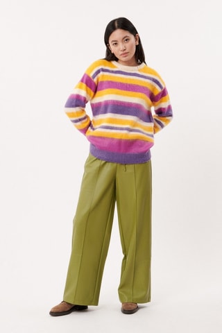 Maglia in lana e alpaca Marla - Giallo e viola