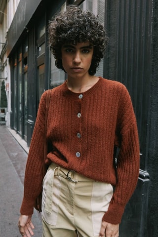 Cardigan Elene - Marrone