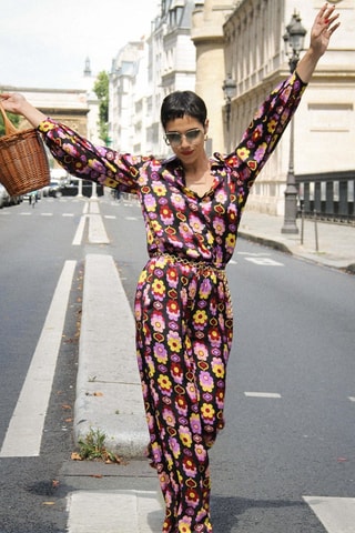 Pantaloni straight a vita alta Pacanier - Nero