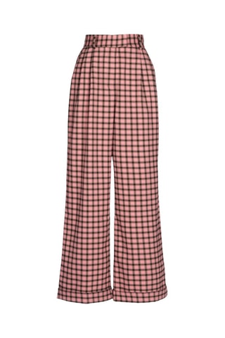 Pantaloni a vita alta Palmier - Rosa