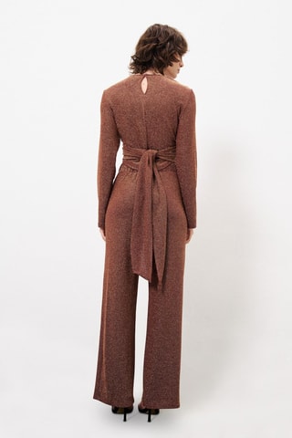 Pantaloni straight a vita alta Aimeline - Bordeaux