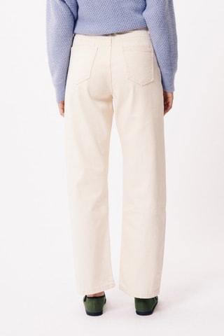 Jeans straight a vita alta Agatha - Ecrù