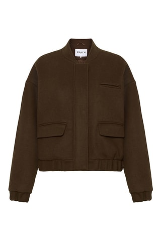 Bomber in lana Carren - Marrone