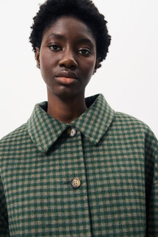 Giacca in lana Eda - Verde scuro