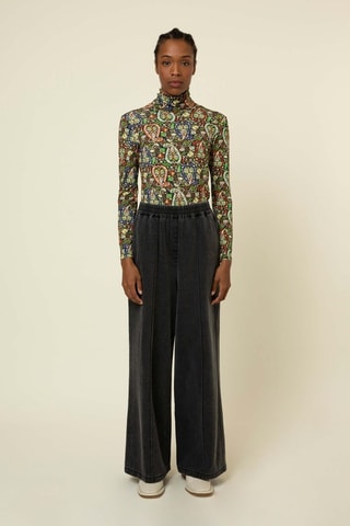 Top Crocusa - Verde e navy