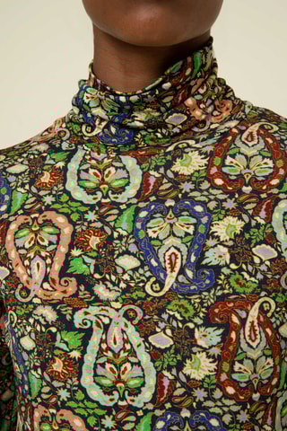 Top Crocusa - Verde e navy