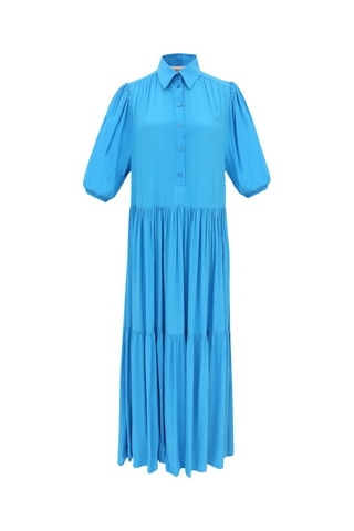Abito lungo Elif - Blu elettrico