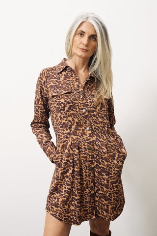 Abito a camicia Caron - Marrone e beige