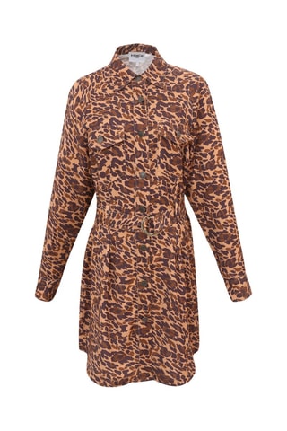 Abito a camicia Caron - Marrone e beige