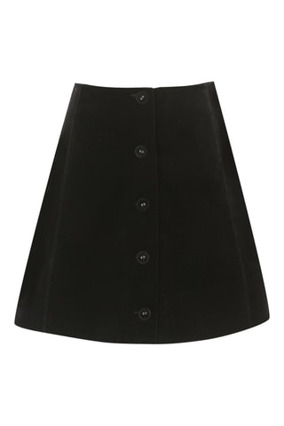 Gonna taglio dritto Theodora - Nero